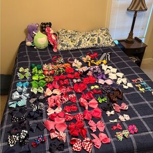 92 Colorful Kids Hair Bows/clips/headbands